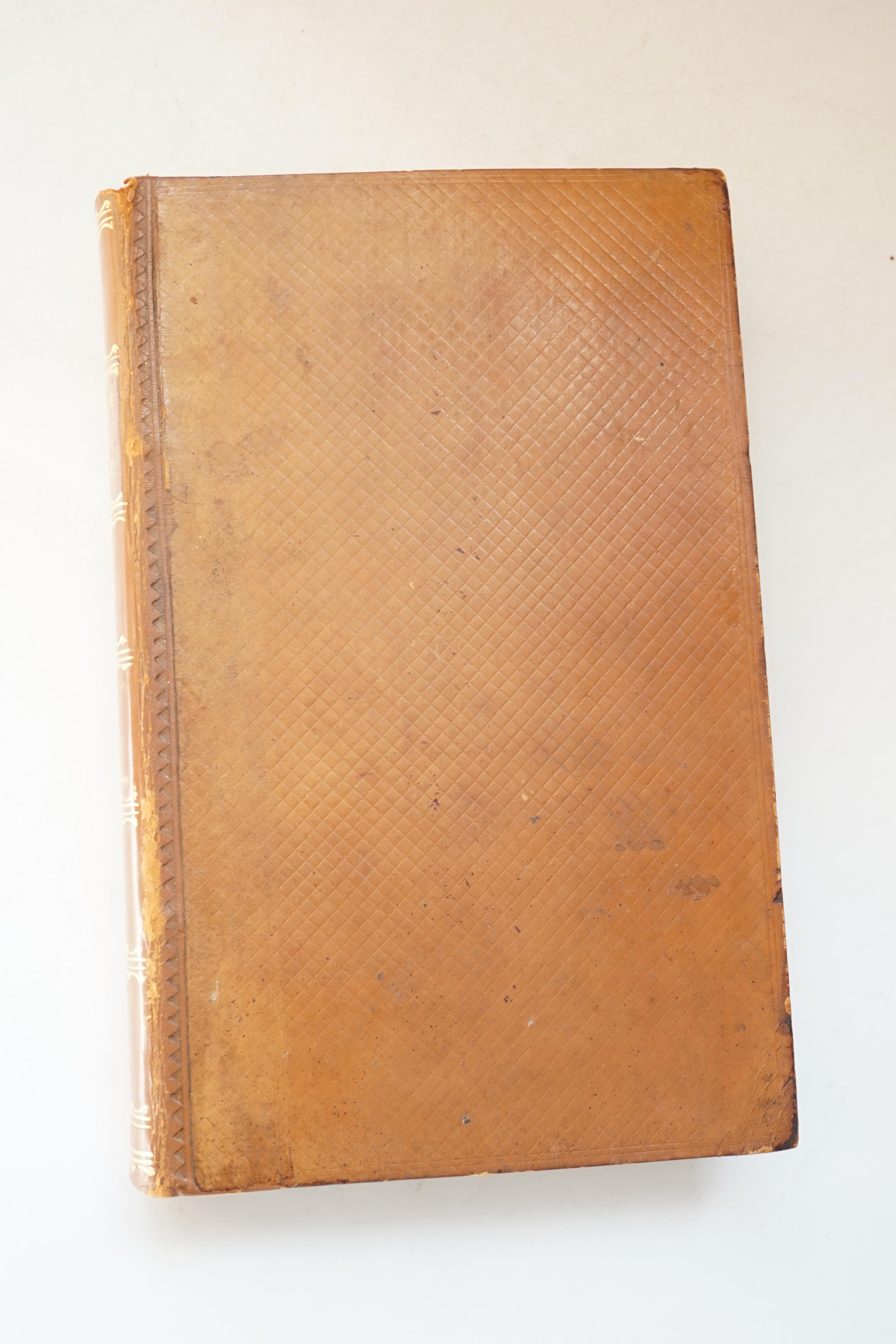 Farley, John - The London Art of Cookery and Housekeeper’s Complete Assistant on a New Plan, 8vo, diced calf rebacked, lacking title, portrait and plates, 8th edition?, London, 1796?